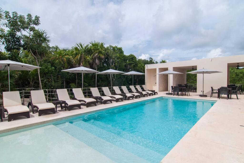 Ground Level Garden Condo At Akumal South By Tao Santamar Экстерьер фото